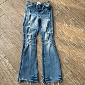 Size 25 flare leg jeans